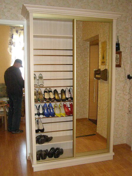 Обувница В Шкафу Купе В Прихожей Фото