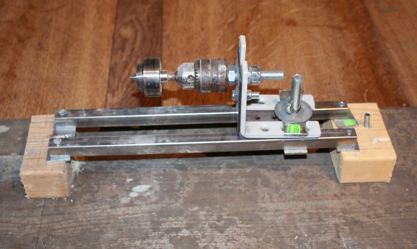 scrap wood projects woodworking its bit hacky but it works the shed and beyond homemade mini lathe manly craft plans unique wooden gifts ideas diy man cave small that sell mens crafts
