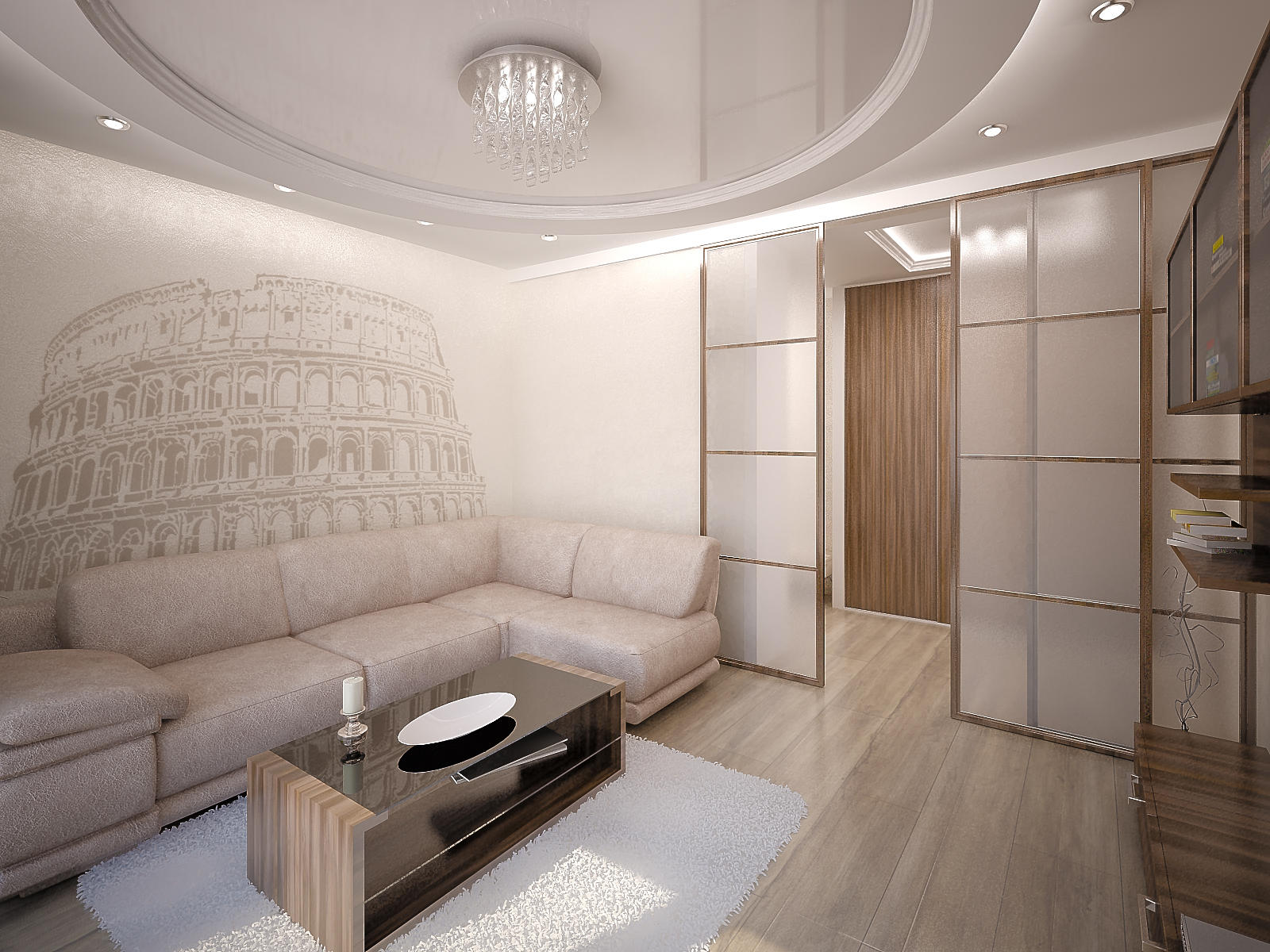 Современный дизайн зала в квартире 2022